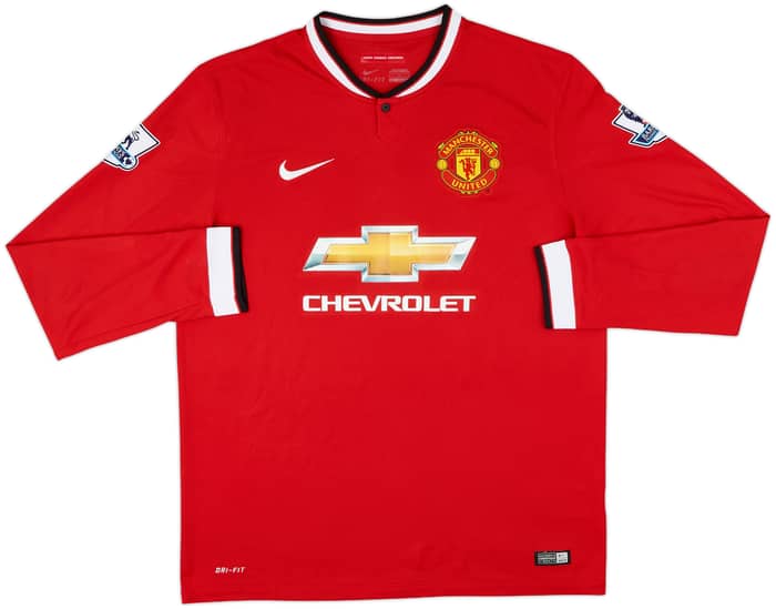 2014-15 Manchester United Home L/S Shirt Ander Herrera #21 - 8/10 - (L)