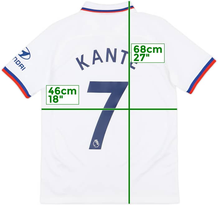 2019-20 Chelsea Away Shirt Kante #7 - 8/10 - (XL.Boys)