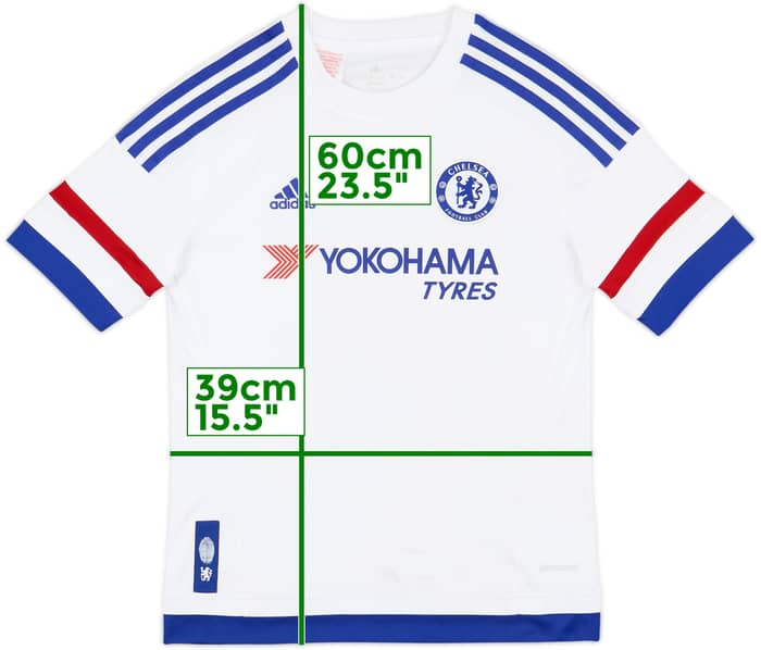 2015-16 Chelsea Away Shirt - 9/10 - (M.Boys)