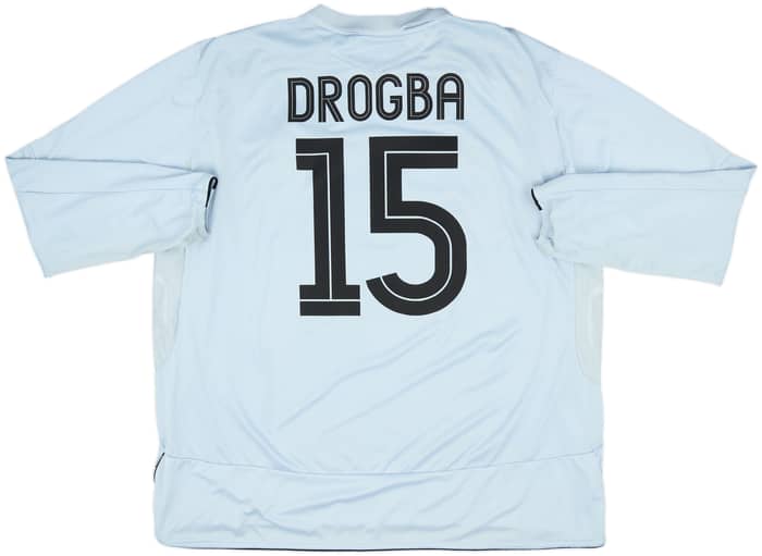 2005-06 Chelsea Away L/S Shirt Drogba #15 - 7/10 - (3XL)