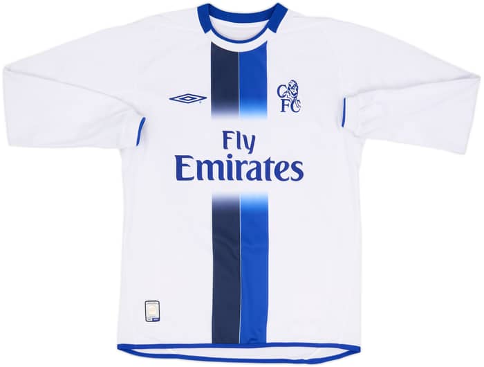 2003-05 Chelsea Away L/S Shirt Drogba #15 - 8/10 - (S)