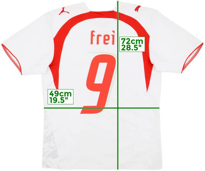 2006-08 Switzerland Away Shirt Frei #9 - 6/10 - (S)