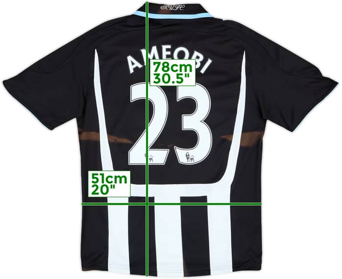 2007-09 Newcastle Home Shirt Ameobi #23 - 5/10 - (M)