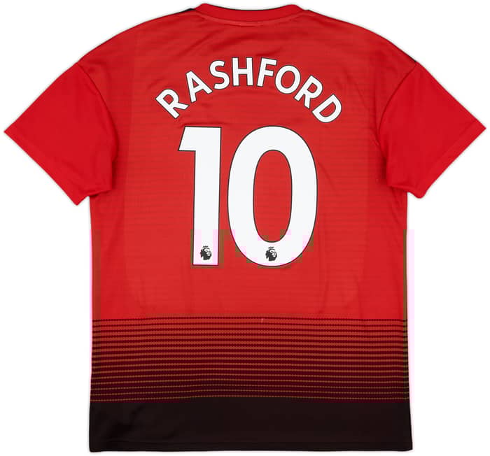 2018-19 Manchester United Home Shirt Rashford #10 - 6/10 - (M)