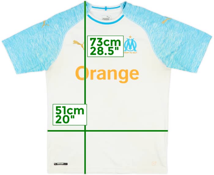 2018-19 Olympique Marseille Home Shirt - 4/10 - (M)