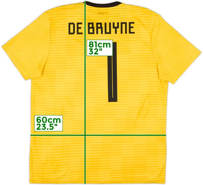 2018-19 Belgium Away Shirt De Bruyne #7 - 10/10 - (XL)