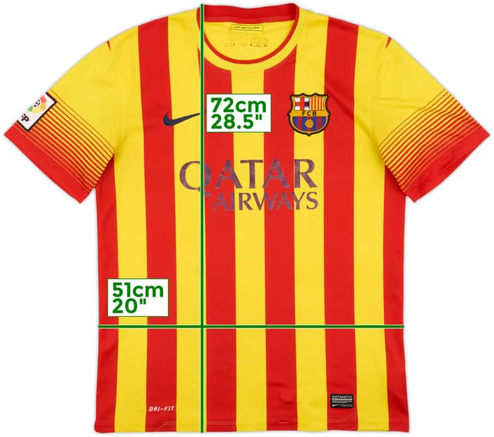2013-15 Barcelona Away Shirt - 3/10 - (M)