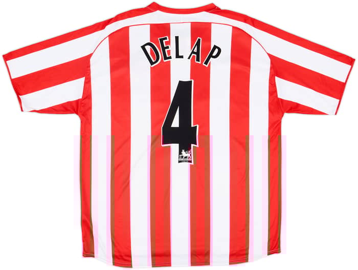 2005-07 Sunderland Home Shirt Delap #4 - 8/10 - (XL)