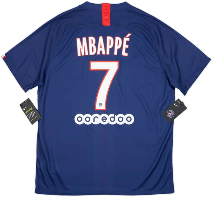 2019-20 Paris Saint-Germain Home Shirt Mbappe #7 (XL)