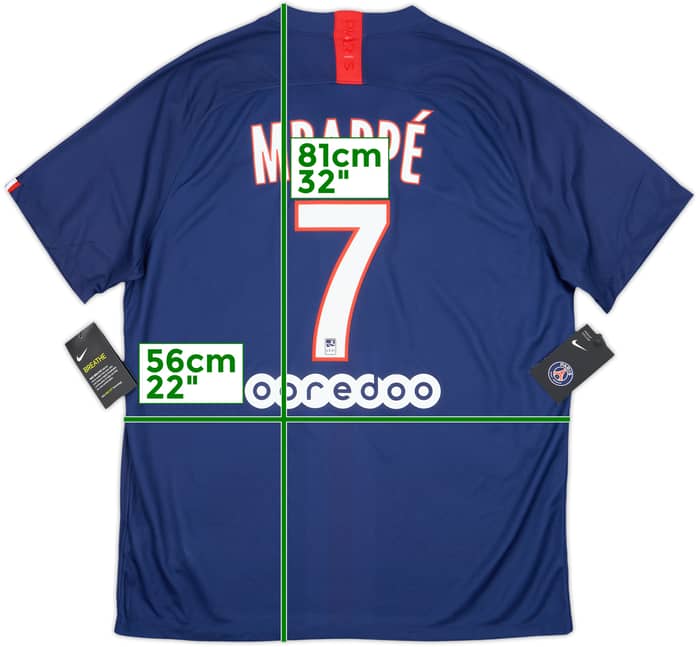 2019-20 Paris Saint-Germain Home Shirt Mbappe #7 (XL)