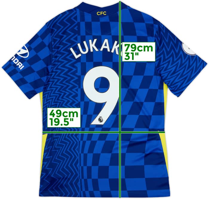 2021-22 Chelsea Home Shirt Lukaku #9 - 10/10 - (M)