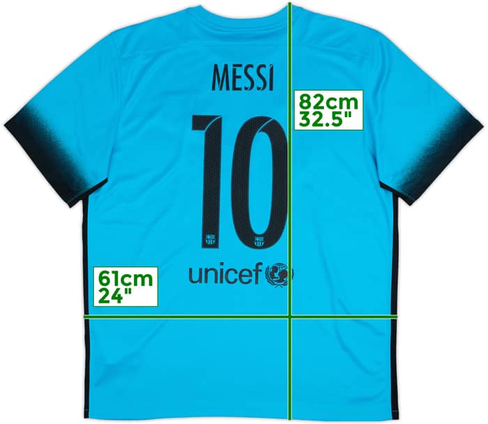 2015-16 Barcelona Third Shirt Messi #10 - 10/10 - (XL)