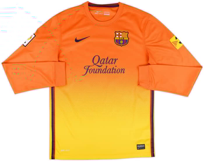 2012-13 Barcelona Away L/S Shirt Messi #10 - 9/10 - (S)
