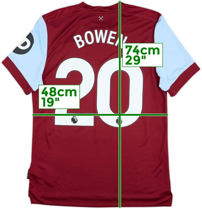 2023-24 West Ham United Home Shirt Bowen #20 - 9/10 - (L)