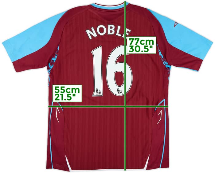 2007-08 West Ham Home Shirt Noble #16 - 5/10 - (L)