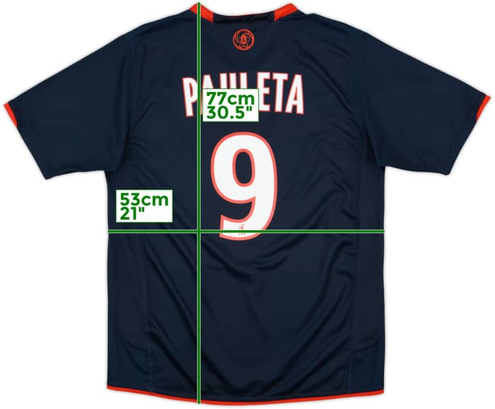 2007-08 Paris Saint-Germain Home Shirt Pauleta #9 - 8/10 - (M)