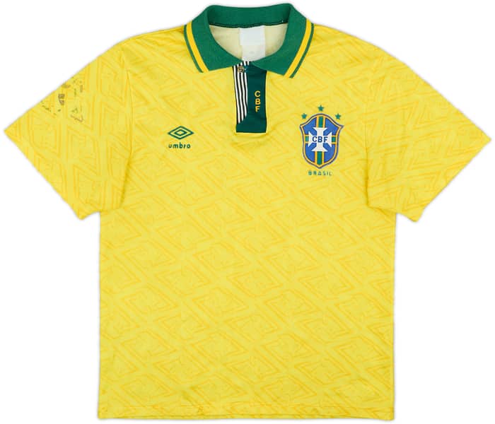 1991-93 Brazil Home Shirt - 5/10 - (M)
