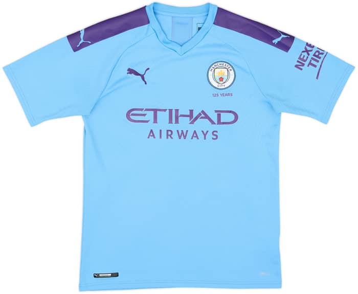 2019-20 Manchester City Home Shirt Kun Aguero #10 - 9/10 - (M)