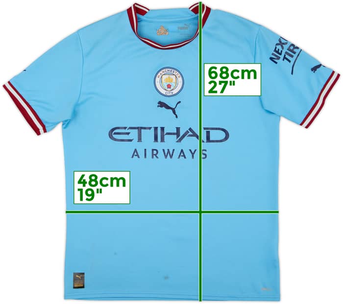 2022-23 Manchester City Home Shirt - 5/10 - (M)