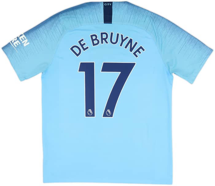 2018-19 Manchester City Home Shirt De Bruyne #17 - 7/10 - (L)