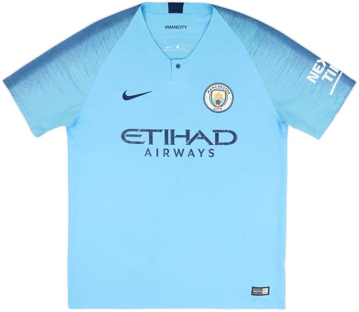 2018-19 Manchester City Home Shirt De Bruyne #17 - 7/10 - (L)