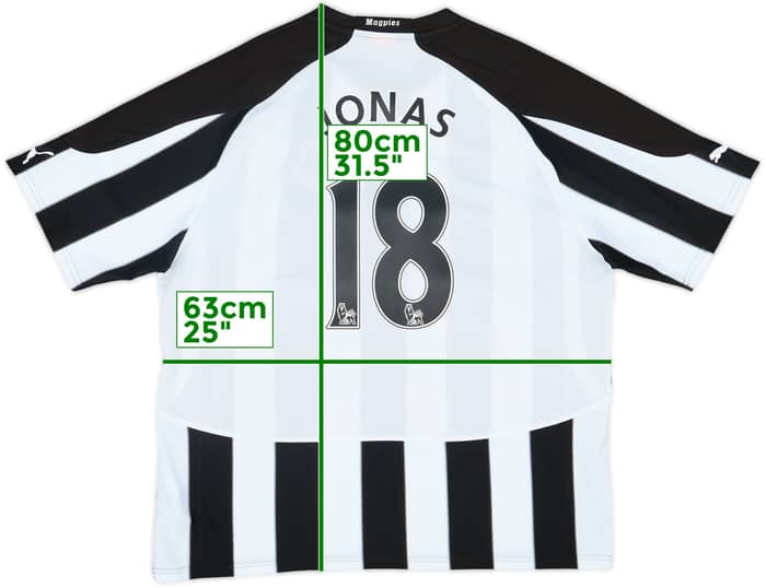 2010-11 Newcastle Home Shirt Jonas #18 - 9/10 - (3XL)