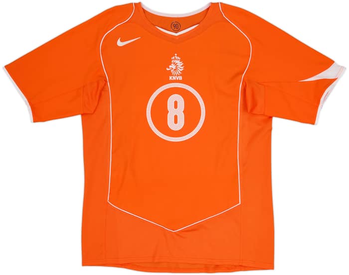 2004-06 Netherlands Home Shirt Davids #8 - 10/10 - (M)
