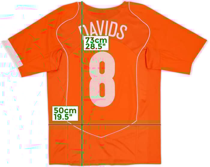 2004-06 Netherlands Home Shirt Davids #8 - 10/10 - (M)