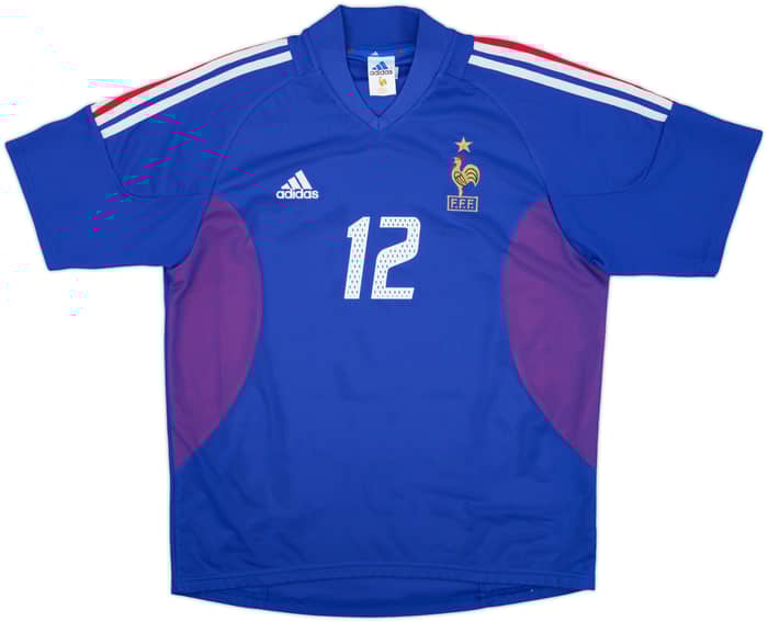 2002-04 France Home Shirt Henry #12 - 8/10 - (L)