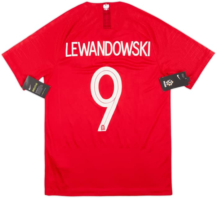 2018-19 Poland Away Shirt Lewandowski #9 (S)