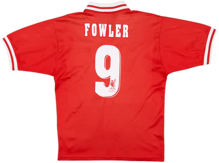 1996-98 Liverpool Home Shirt Fowler #9 - 9/10 - (S)