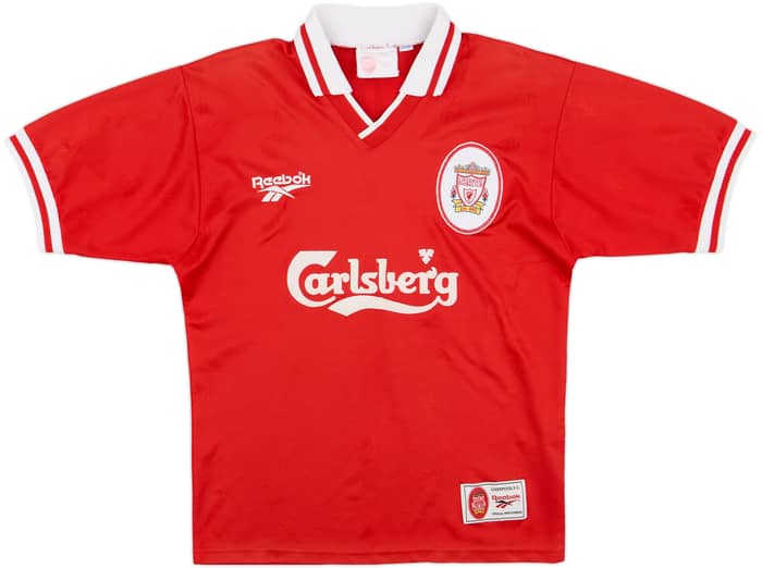 1996-98 Liverpool Home Shirt Fowler #9 - 9/10 - (S)