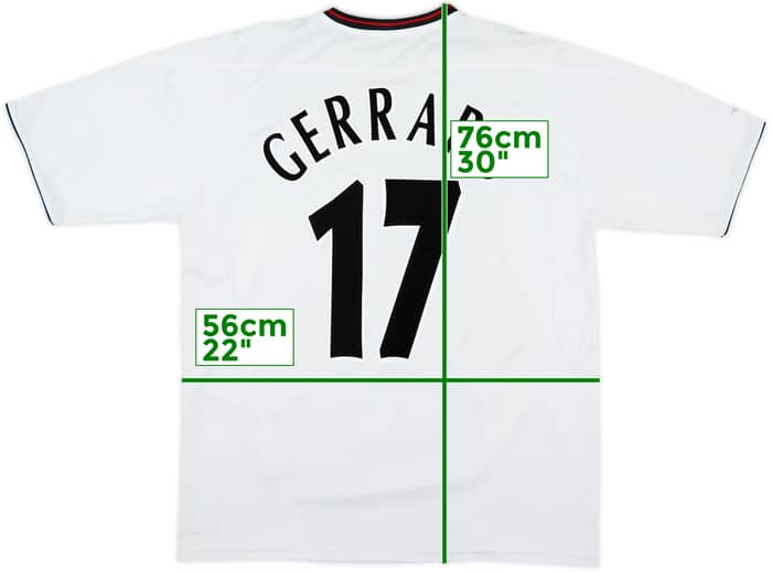 2003-04 Liverpool Away Shirt Gerrard #17 - 7/10 - (L)