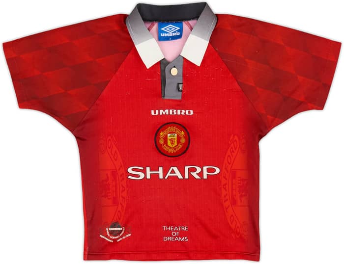 1996-98 Manchester United Home Shirt - 4/10 - (S.Boys)