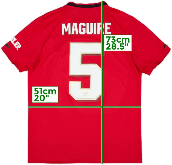 2019-20 Manchester United Home Shirt Maguire #5 - 5/10 - (L)