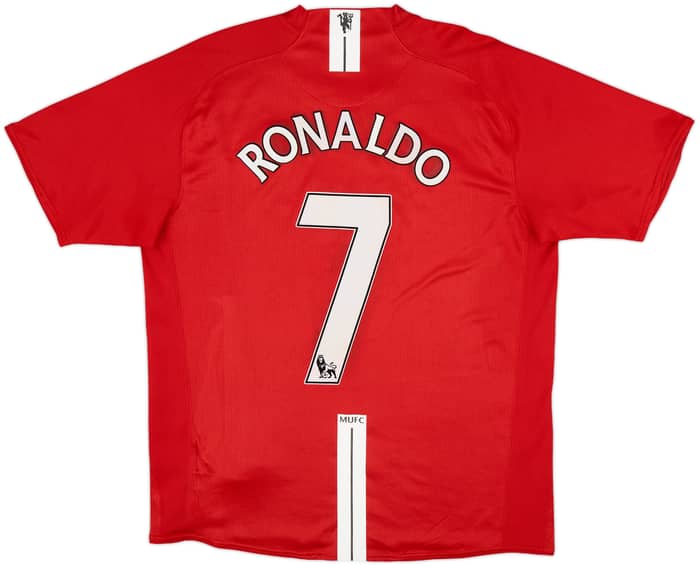 2007-09 Manchester United Home Shirt Ronaldo #7 - 6/10 - (L)