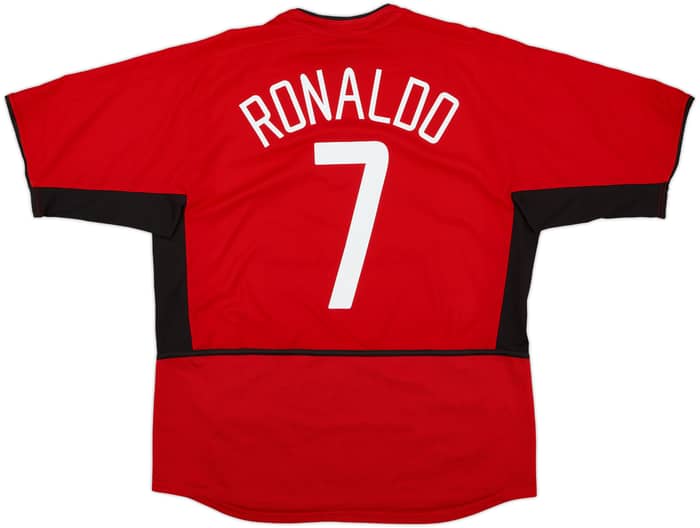 2002-04 Manchester United Home Shirt Ronaldo #7 - 7/10 - (L)