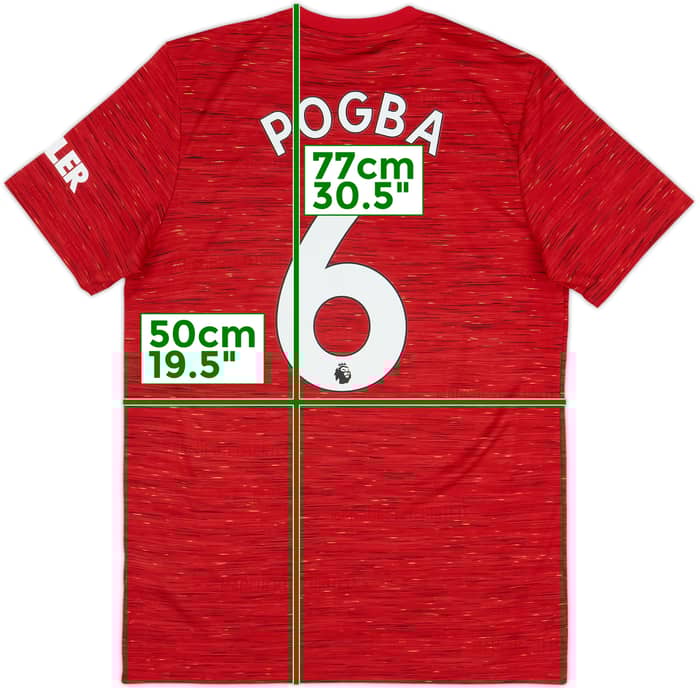 2020-21 Manchester United Home Shirt Pogba #6 - 10/10 - (M)