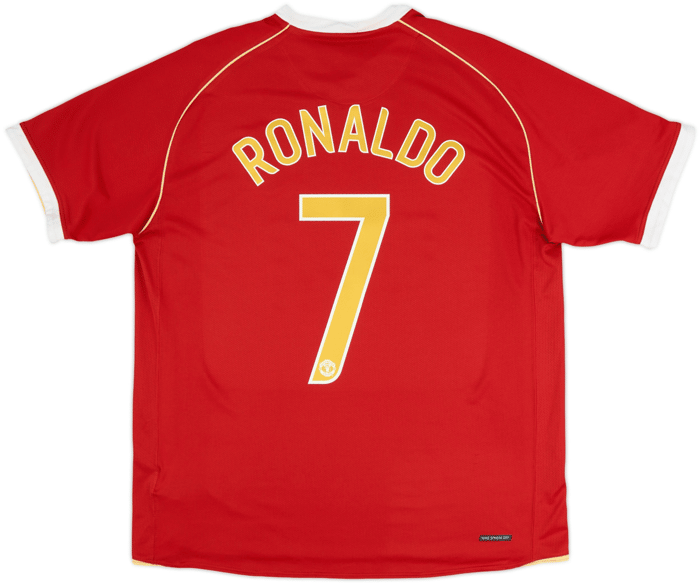 2006-07 Manchester United Home Shirt Ronaldo #7 - 6/10 - (L)