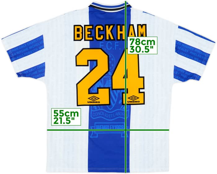 1994-96 Manchester United Third Shirt Beckham #24 - 9/10 - (L)