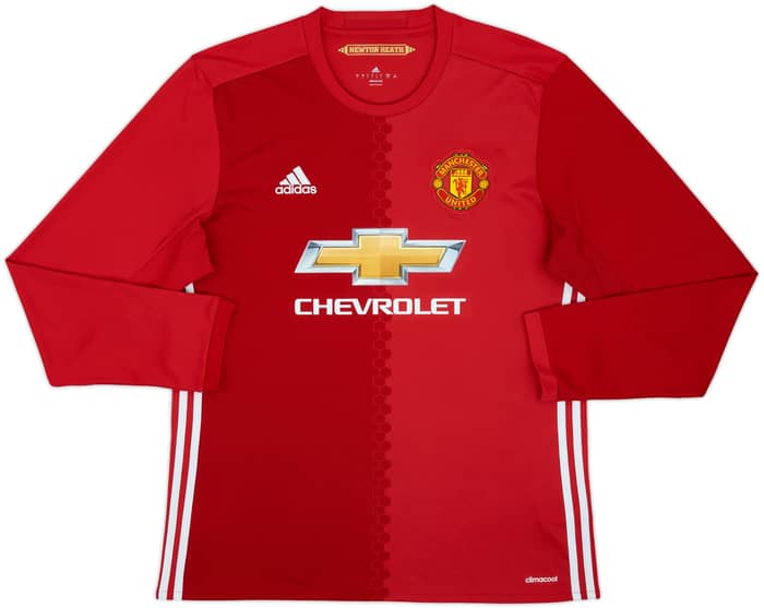 2016-17 Manchester United Home L/S Shirt Rooney #10 - 9/10 - (L)