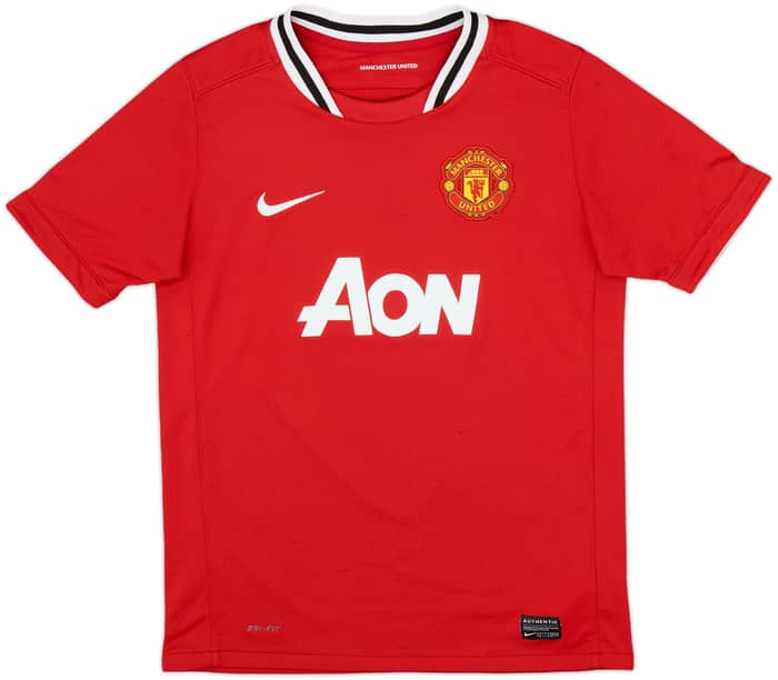 2011-12 Manchester United Home Shirt Berbatov #9 - 8/10 - (L.Boys)