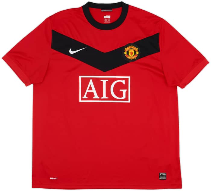 2009-10 Manchester United Home Shirt J.S.Park #13 - 8/10 - (XL)