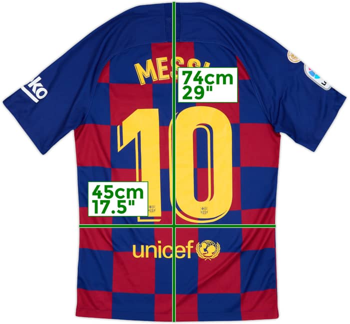 2019-20 Barcelona Home Shirt Messi #10 - 8/10 - (S)