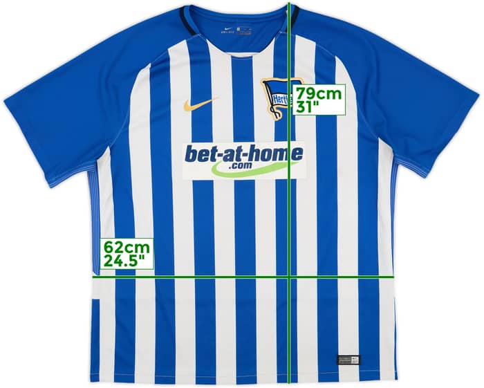 2017-18 Hertha Berlin Home Shirt - 5/10 - (XXL)