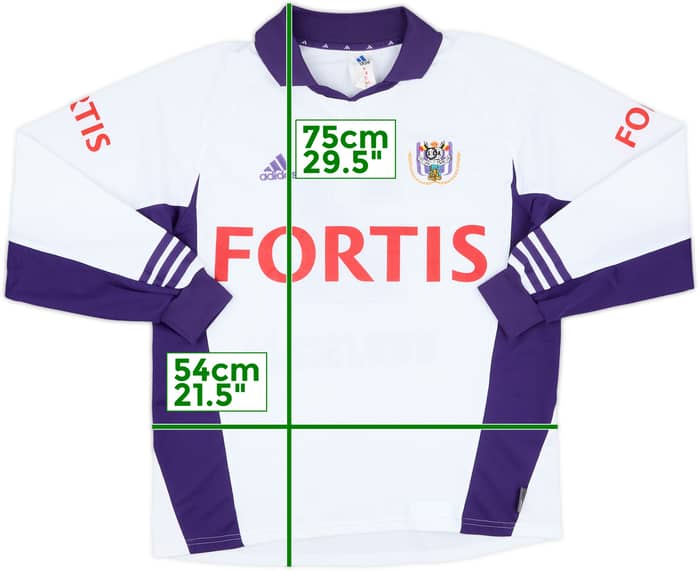 2001-02 Anderlecht Match Issue Home L/S Shirt #2