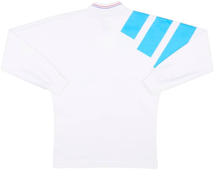1991-92 Olympique Marseille Home L/S Shirt - 7/10 - (S/M)
