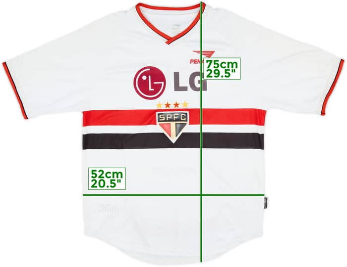 2001 Sao Paulo Home Shirt - 8/10 - (L)