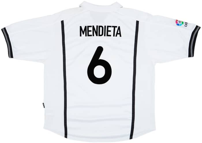 2000-01 Valencia Home Shirt Mendieta #17 - 8/10 - (XXL)