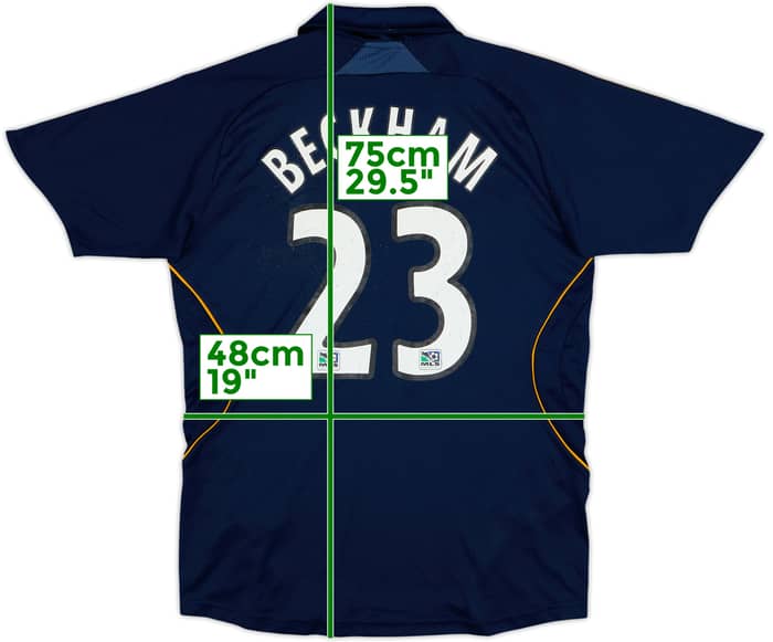 2007-08 LA Galaxy Away Shirt Beckham #23 - 4/10 - (L.Boys)